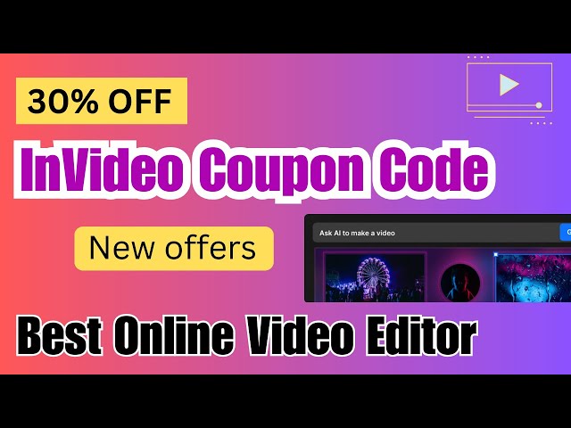 30% OFF InVideo Coupon Code - New offers for May 2024!