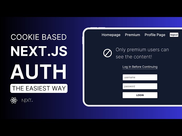 Next.js Auth | This is the Easiest Way To Build Auth with Cookie Sessions