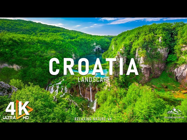 FLYING OVER CROATIA 4K UHD - Relaxing Music With Beautiful Nature Scenes - 4K Video UHD