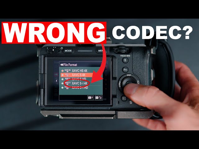 DON'T choose the WRONG CODEC for Sony FX30, A7IV, FX3, A7RV