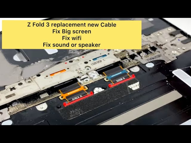 Z fold 3 fix on big screen change new cable