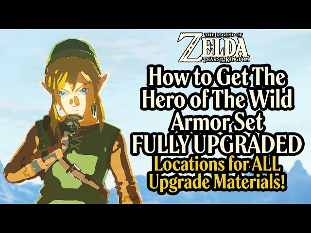 Zelda Tears of the Kingdom - Hero Of The Wild ALL UPGRADES Guide - Locations for Armor and Materials