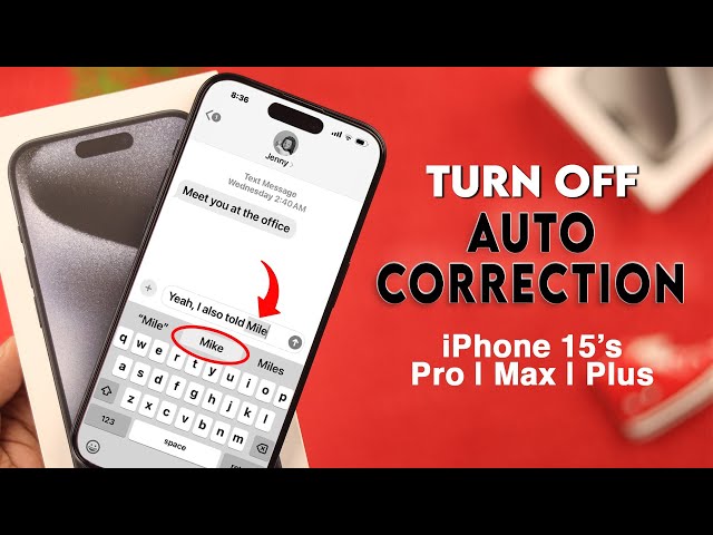 iOS 17: iPhone 15's Autocorrect Off!