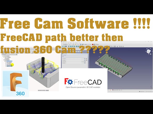 The Best Free CNC Cam Software FreeCAD path better then fusion 360 Cam