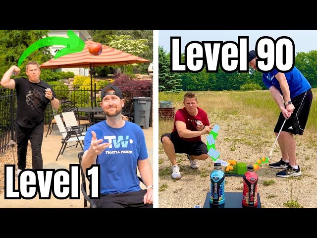 Card Throwing Trick Shots Level 1-100 (ft. Rick Smith Jr.)
