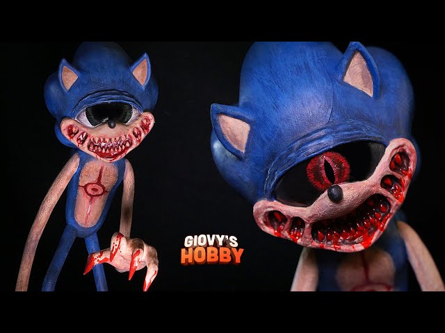 Making a terrifying Sonic.EXE ★ Sonic.EYX Sculpture