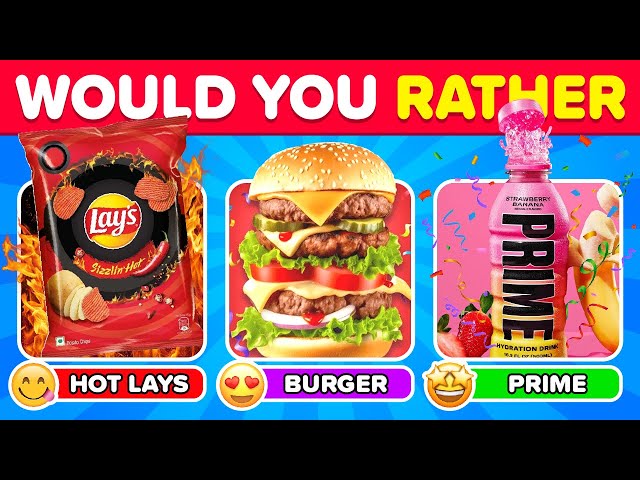 Would You Rather...? FOOD Edition 🍔🍕🍦
