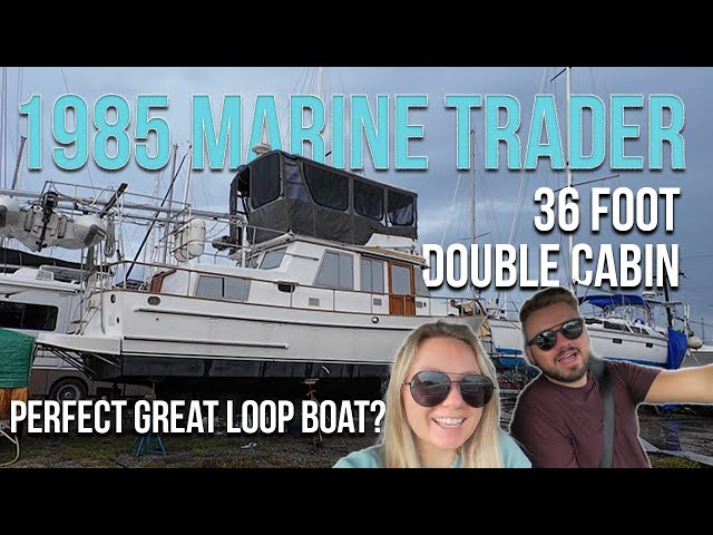 1985 Marine Trader 36 Foot Double Cabin Tour | Perfect Boat For America's Great Loop?