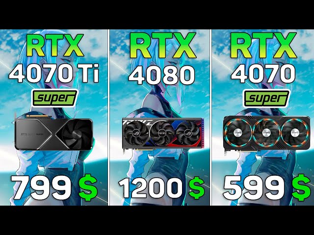 RTX 4070 Ti SUPER vs RTX 4080 vs RTX 4070 SUPER - 10 Games Test