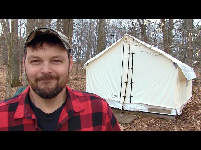 Living in a Wall Tent ,   Off Grid Homesteading in 2020