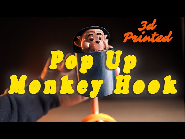 3D Printed Pop Up Monkey Hanger   Ender 3 Pro   4K  3D  Timelapse #shorts