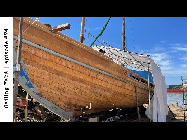 Building shelter for our artisanal wooden boat project! — Sailing Yabá #74