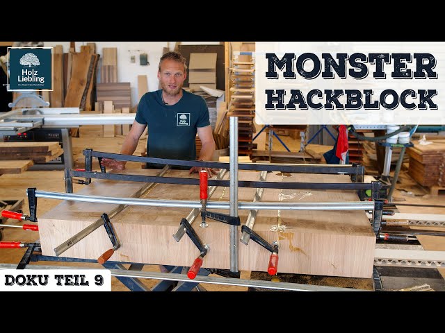 Monster Stirnholz Hackblock aus Eiche bauen | Holz-Liebling Küchen Doku Teil 9