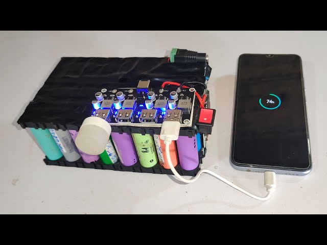 How To Make 80000Mah Power Bank With 12v Battery Pack