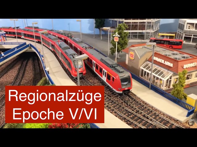Regionalzüge Epoche V/VI in Betrieb Modelleisenbahn H0