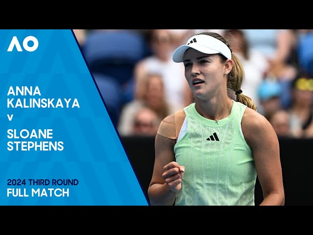 Anna Kalinskaya v Sloane Stephens Full Match | Australian Open 2024 Third Round