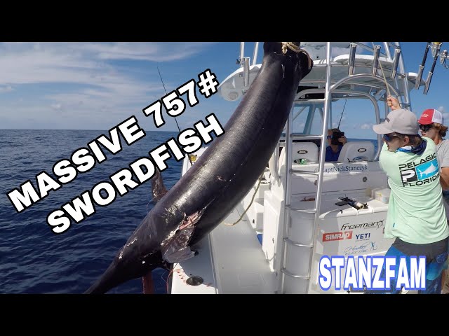 757# Swordfish! Massive Broadbill Swordfish with Capt. Nick Stanczyk!
