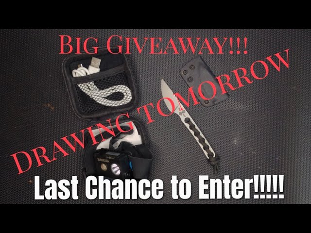 Last Chance to Enter! Knife and Flashlight Giveaway