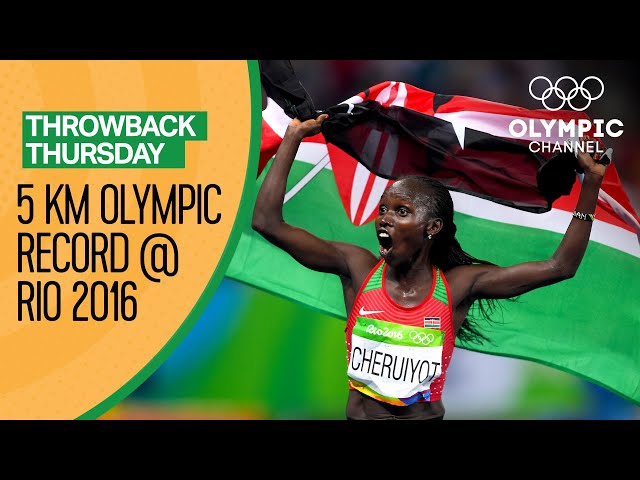 Vivian Cheruiyot breaks the 5,000m Olympic record at Rio 2016 | Throwback Thursday