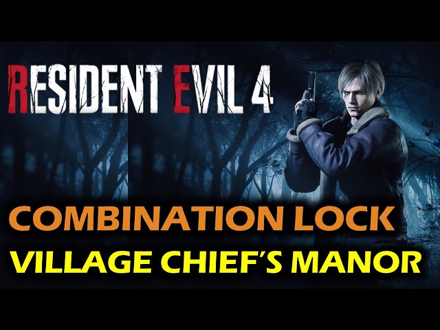 Village Chief's Manor: Combination Lock Code Puzzle | Resident Evil 4 Remake - Chapter 2