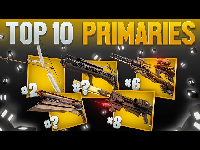 Top 10 Exotic Primary Weapons In Destiny 2