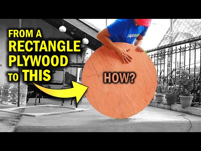 Master the Art of Drawing & Cutting Big Circles from Plywood