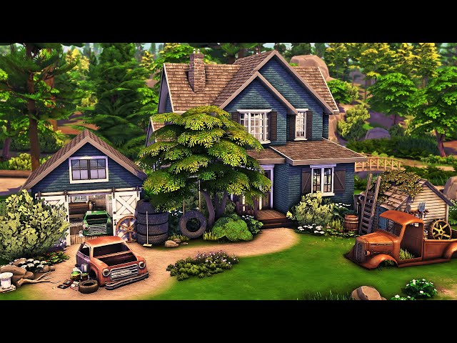 Single Dad's Workshop and Home | The Sims 4 Speed Build