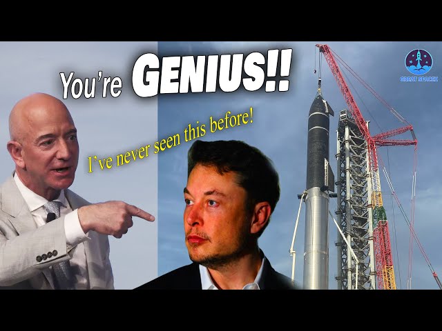 UNEXPECTED!! Jeff Bezos REACT to SpaceX's Starship 20 and Booster 4 being fully stacked.