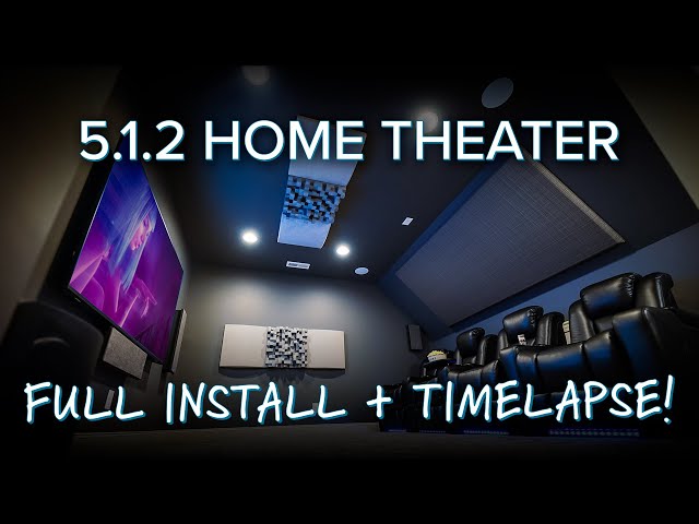 5.1.2 Home Theater Tour + Timelapse w/ Heco Speakers, Sony TV, SVS Sub & Integra