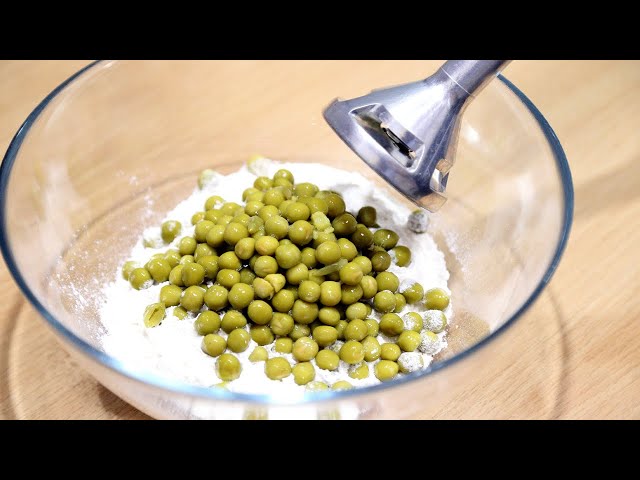 Just mix peas with flour and you will get amazing results!