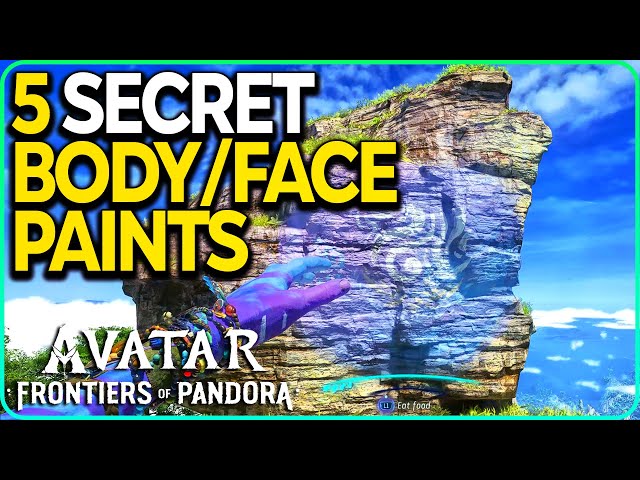5 Secret Body & Face Paints in Kinglor Forest Avatar Frontiers of Pandora