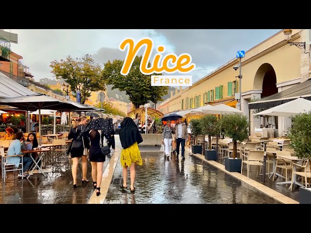 Nice, France 🇫🇷 - ☔️ The Nicest City Of France - 4K-HDR 60fps Walking Tour