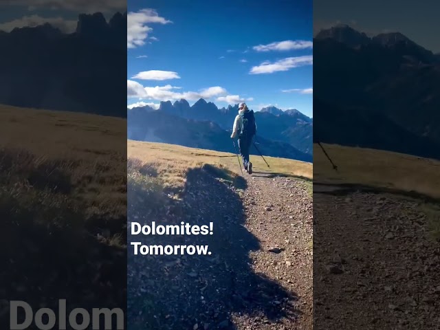 Dolomites! Tomorrow! Excited to share these spectacular walks with you.