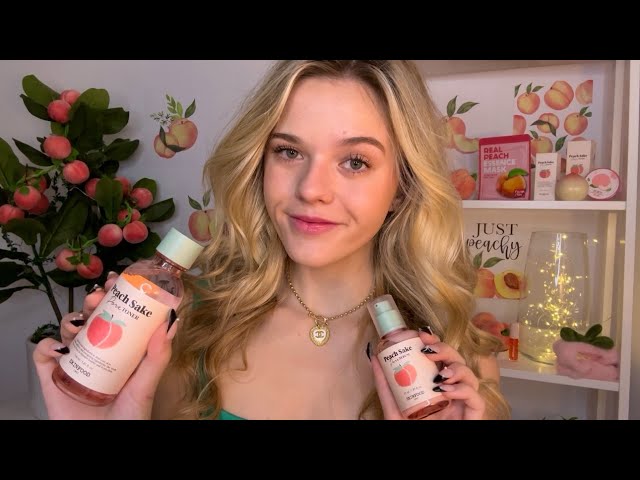 ASMR 1h 'Peachy Clean' Spa Roleplay 🍑🌱 (overlay sounds + spa music)