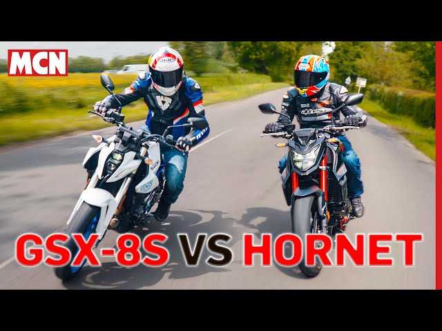 Suzuki GSX-8S vs Honda CB750 Hornet | MCN Review