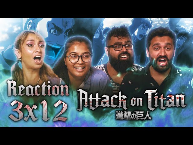 Attack on Titan DUB - 3x12 Night of the Battle to Retake the Wall - Group Reaction