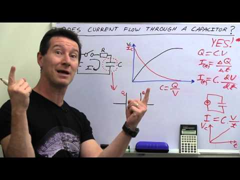 EEVblog #486 - Does Current Flow Through A Capacitor?