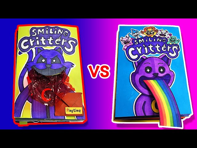 Poppy Playtime Chapter 3🐱 vs Poppy Playtime Chapter 3🍔 (Game Book Battle, Horror Game, Paper Play)
