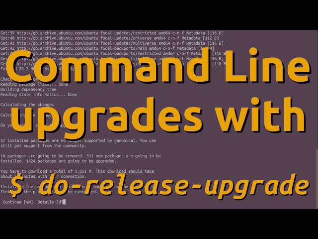 Command Line upgrades with do-release-upgrade