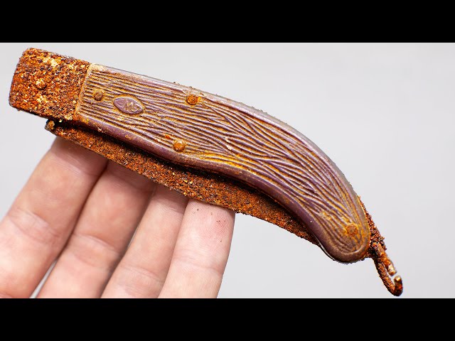 Restoring Old Rusty Pocket Knife. Knife Restoration