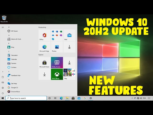 Windows 10 20H2 - New Features (Hands On Demo)