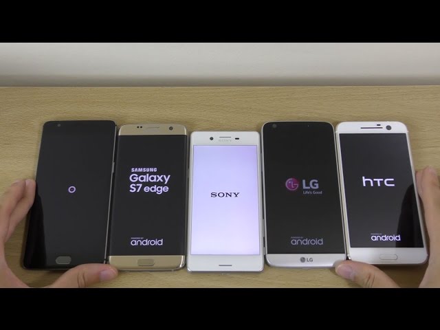 Xperia X Performance vs S7 Edge vs OnePlus 3 vs HTC 10 vs LG G5 - Speed Test!