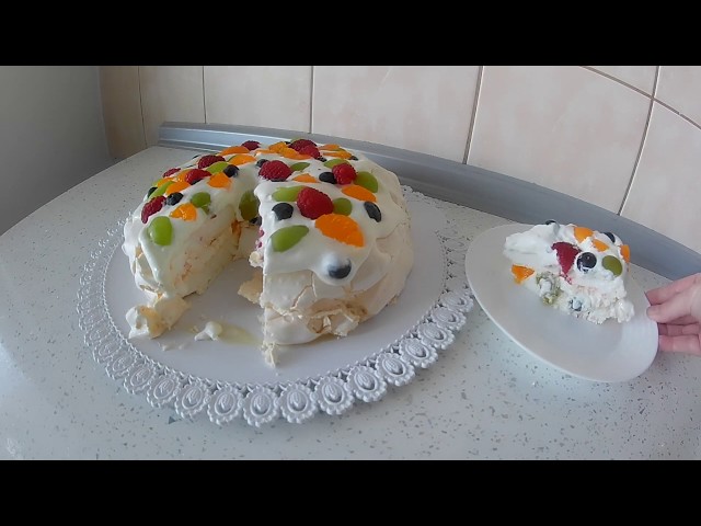 Pavlova (Pavlovova) torta - 1.pokus