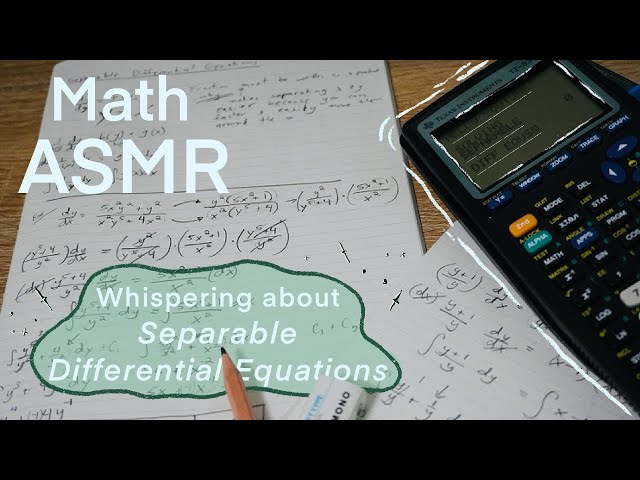 Teaching You Math📚 [ASMR] Whispering as I do some Differential Equations