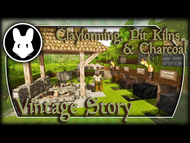 Vintage Story - Clayforming, Pit Kilns, & Charcoal! - How to Handbook Bit By Bit