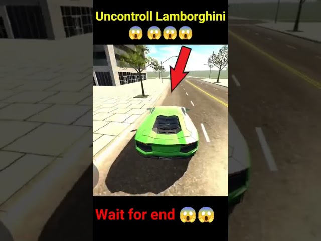 Uncontrolled Lamborghini 😱😱 | #gaming #youtubeshorts #shorts