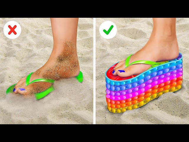 BEST SUMMER HACKS EVERYONE SHOULD KNOW || Cool Ideas for Your Next Beach Trip by 123 GO! Series