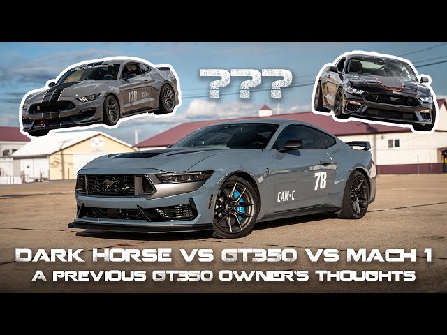 Does The Dark Horse Stand Up To The GT350 or Mach 1?! | Autocross & Breakdown