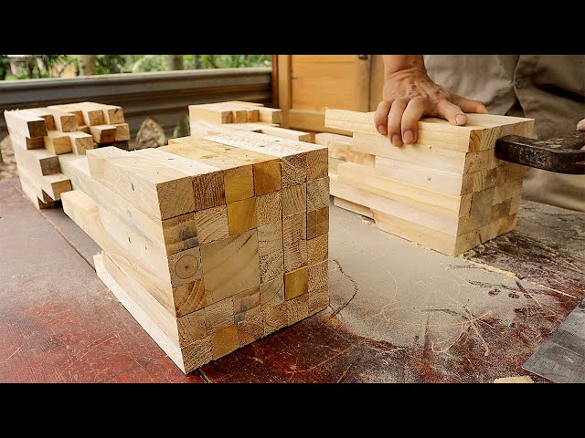 Amazing Woodworking Project From SCRAP WOOD || Make A Table || Working Art - DIY