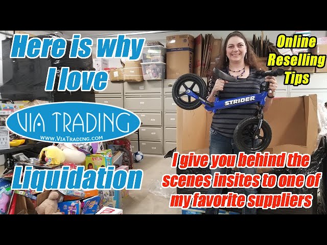 Why I Love Via Trading Liquidation - Online Reselling Tips - Behind the Scenes Info on my Supplier
